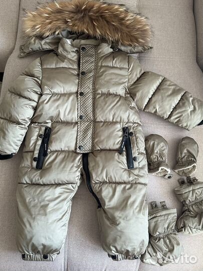 Комбинезон зимний 74 и шапочка