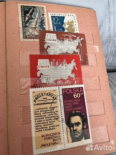 Марки Космос 1960 годы в альбоме