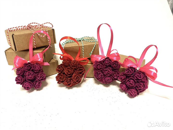 Игрушки на ёлку ручной работы