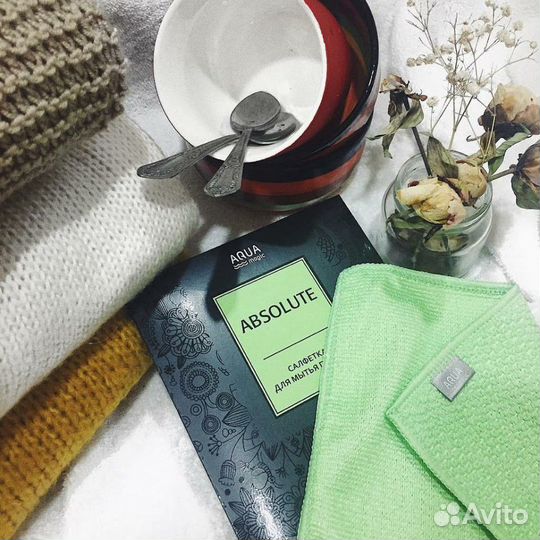 Салфетки для стекол и посуды, старые цены