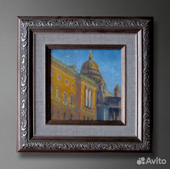 Картина маслом на холсте Питер