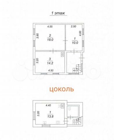 Дом 56 м² на участке 2 сот.