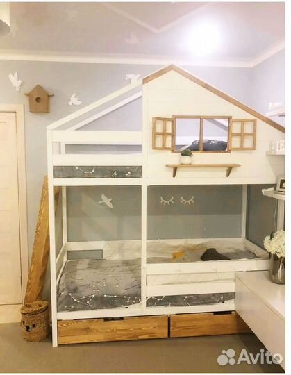 Новая детская кровать домик