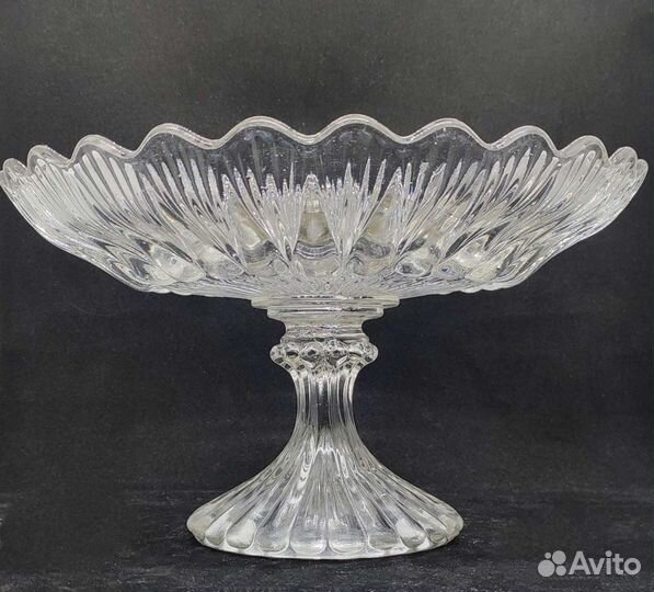 Стрыйские рюмки Фруктовница старое стекло