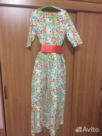 Летнее платье в пол