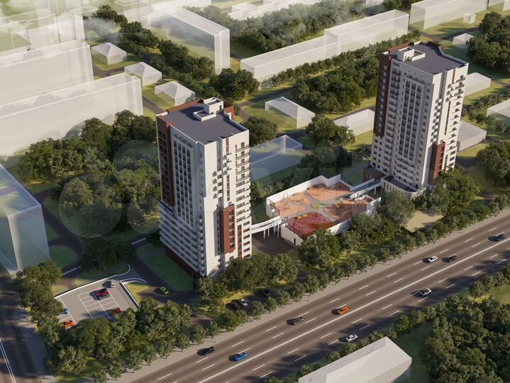 1-к. квартира, 46,9 м², 12/19 эт.