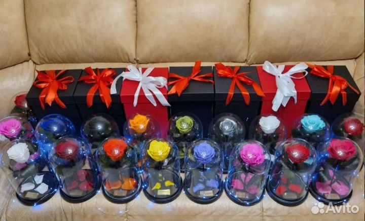 Розы в колбе (в наличии в Саратове)