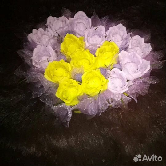 Цветы из гофрированной бумаги