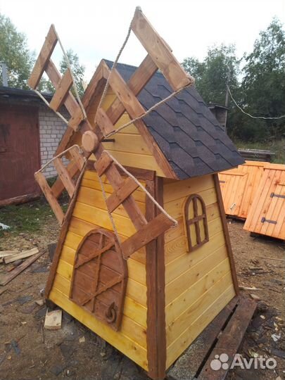 Мельница для сада декор