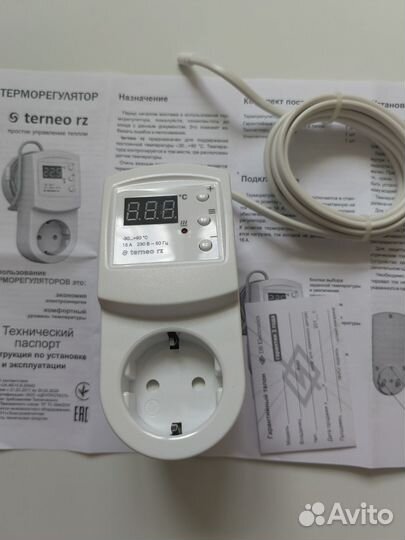 Терморегулятор terneo rz 16 A 3000 BA