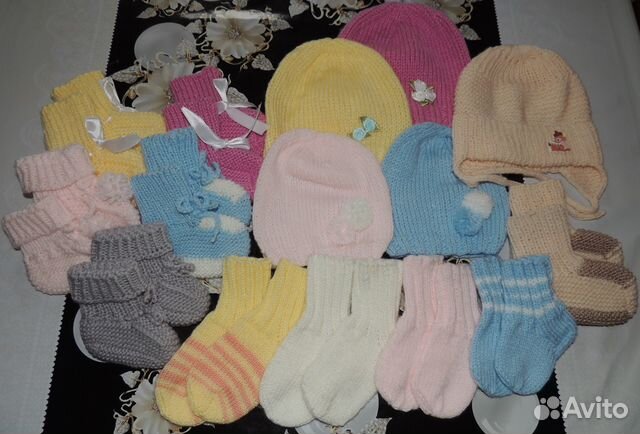 Комплектики для малышей ручной вязки