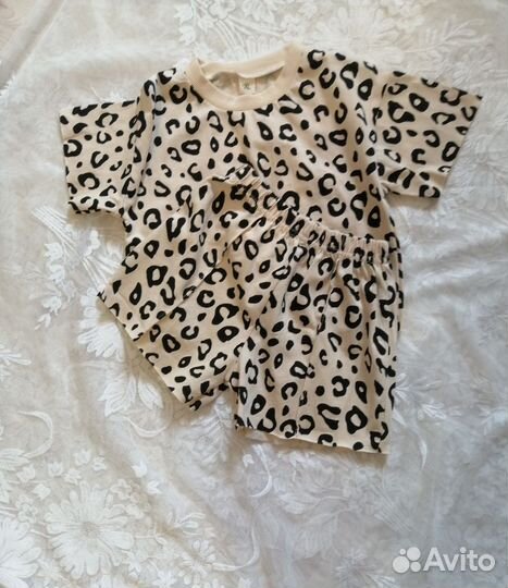 Костюм шорты футболка для девочки