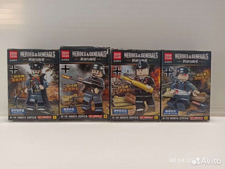 Lego человечки военные