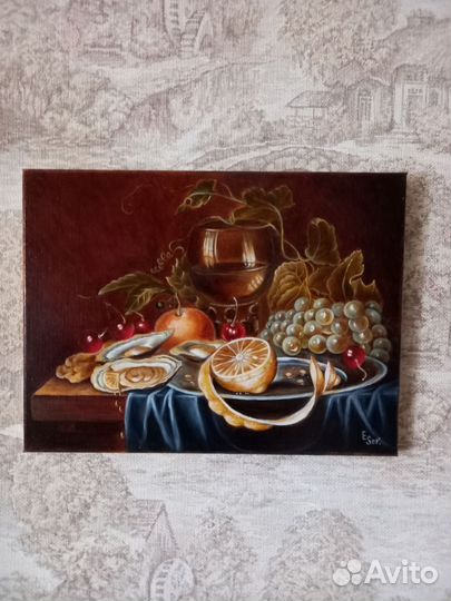 Картина маслом на холсте натюрморт
