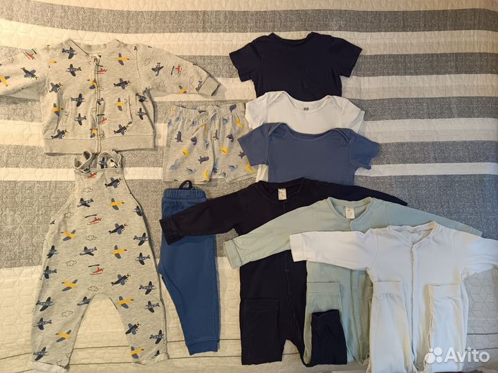 Вещи пакетом hm 62-86, 25 вещей