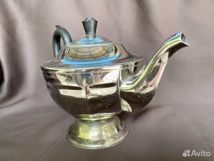 Чайник заварочный мельхиор СССР винтаж