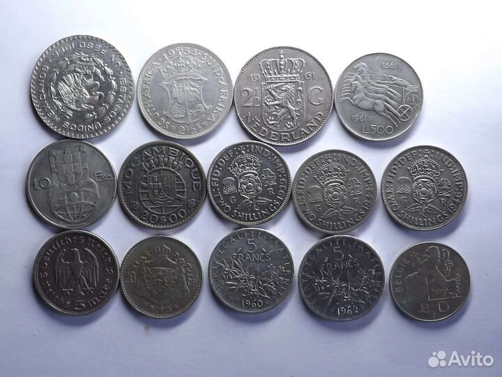 Крупные Серебряные монеты мира