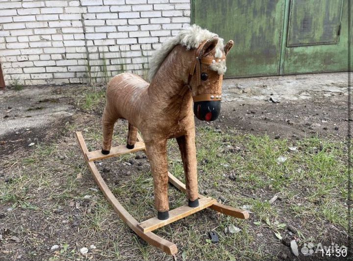 Лошадка качалка антикварная. Германия