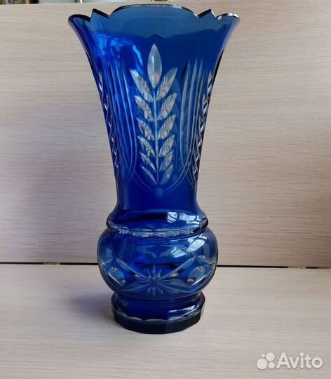 Ваза цветное стекло СССР