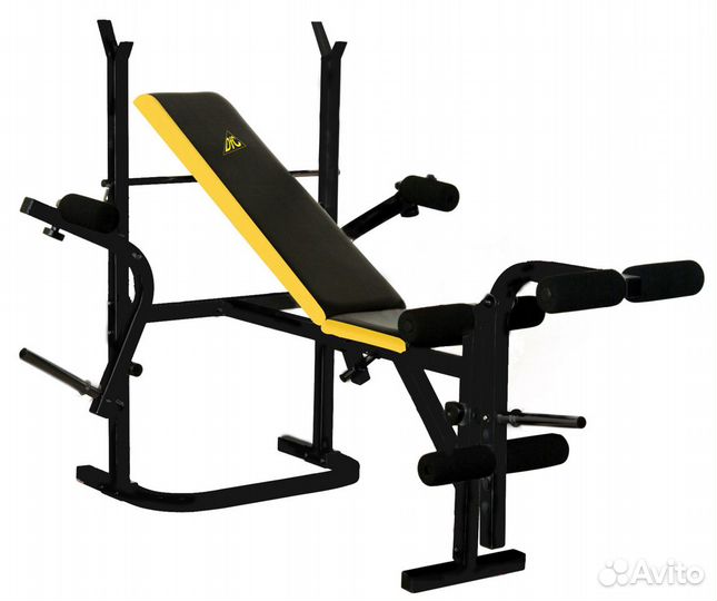 Скамья под штангу со стойками DFC D002