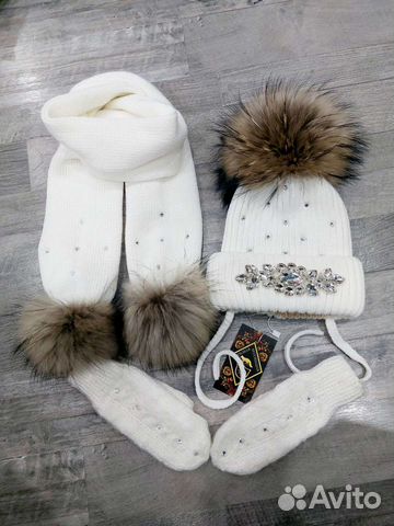 Шапка и шарф для девочки