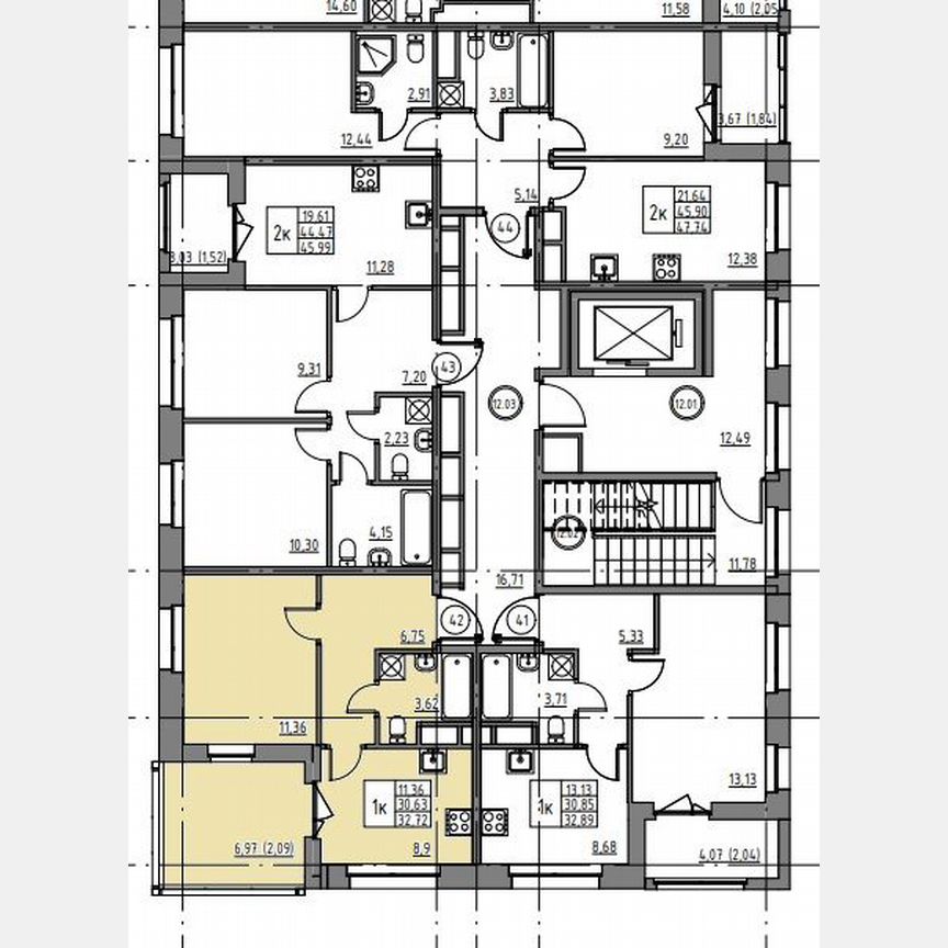 1-к. квартира, 32,7 м², 12/12 эт.