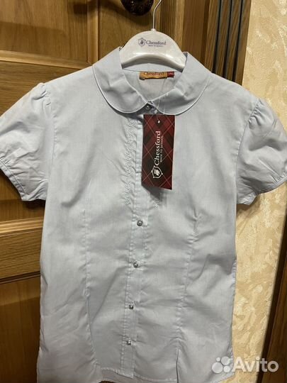 Школьная блузка для девочки, новая