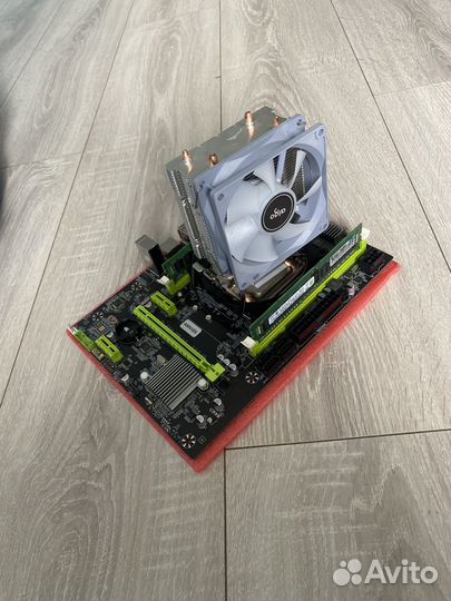 Материснкая плата с процессором xeon 2660v2/16gb