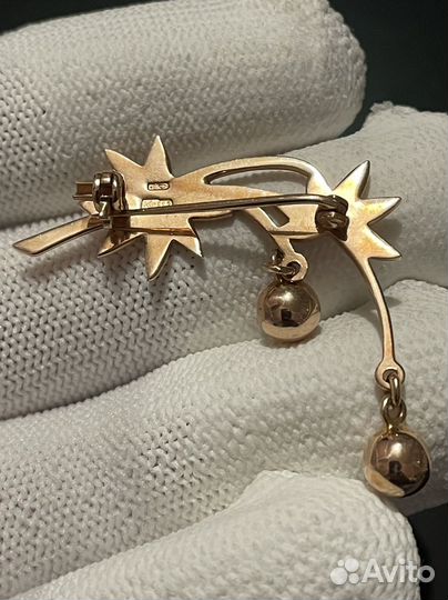 Золотая Брошь 583 пр 5,5гр
