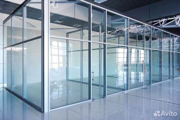 Безрамное остекление торговых центров