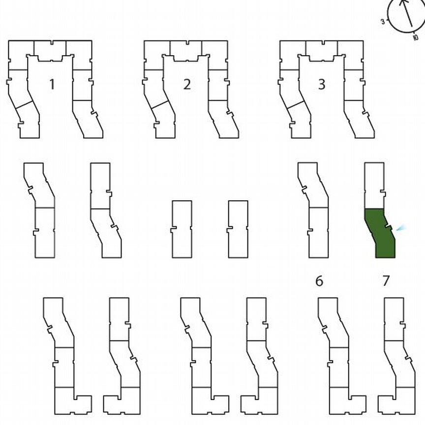 Квартира-студия, 26,5 м², 3/3 эт.