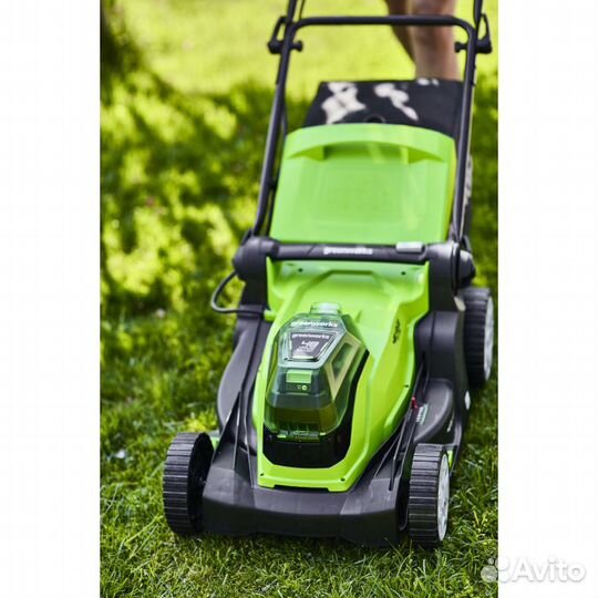 Газонокосилка аккумуляторная Greenworks G24X2LM41