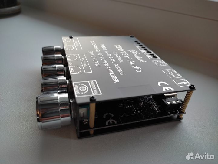 Блютуз-усилитель 2.1 с AUX, USB, 50Wх2+100W