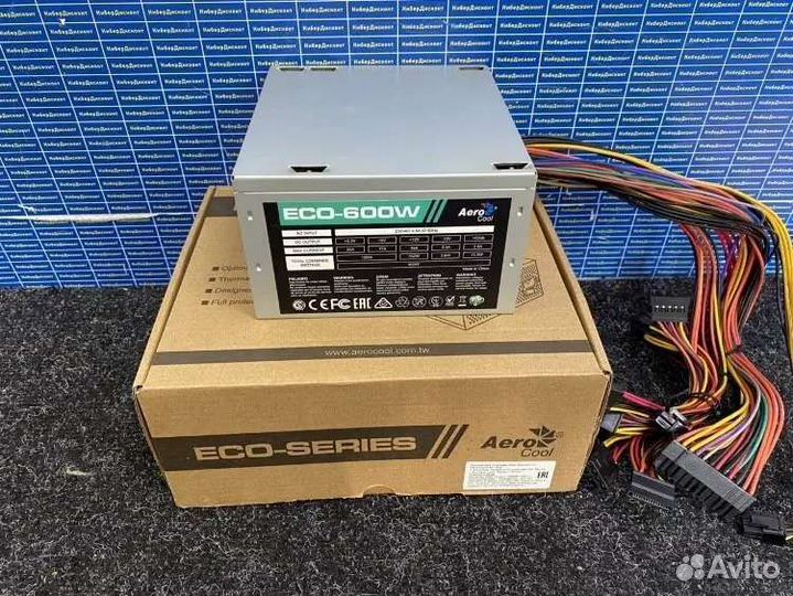 Блок питания aerocool eco 600w