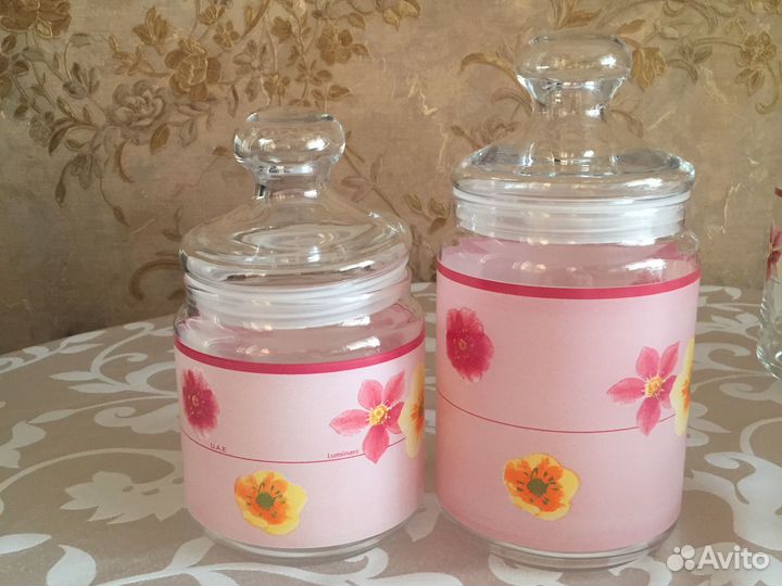 Банки для сыпучих стекло люминарк