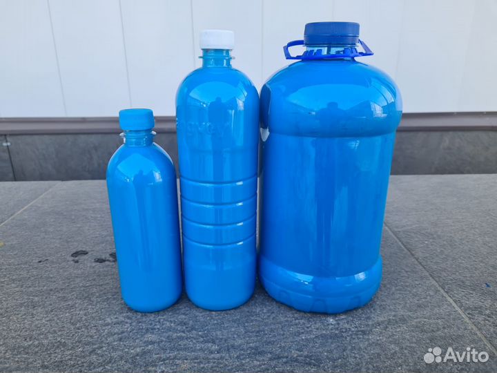 Полиуретановая краска (голубая) для автомобилей