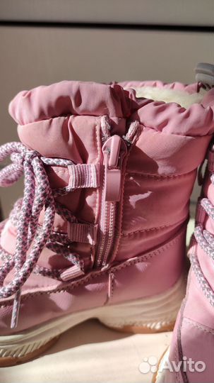 Зимние ботинки дутики 23 размер для девочки