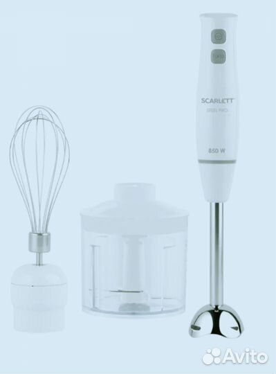 Погружной блендер Scarlett SC-HB42F84, белый