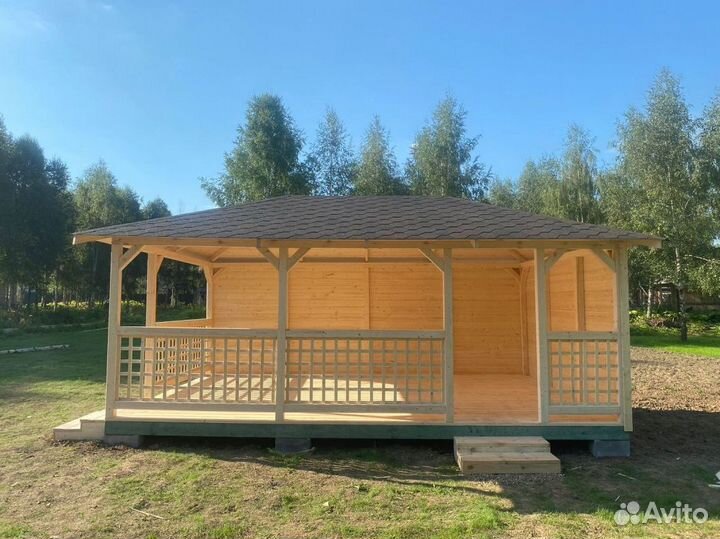 Деревянные беседки для дачи