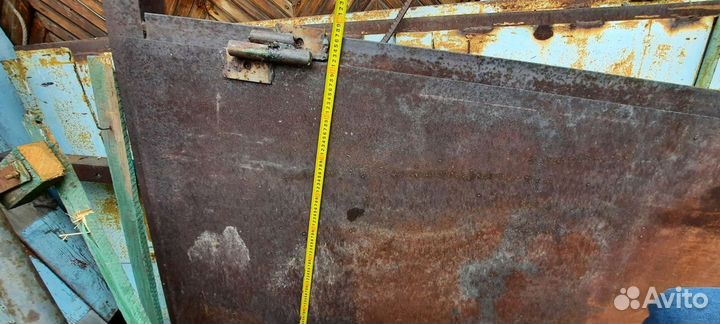 Ворота гаражные металлические бу