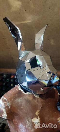 Маска зеркальная зая