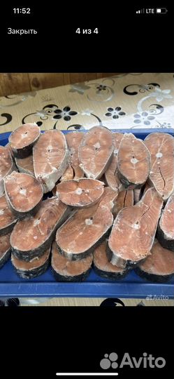 Стейки кеты, кижуча