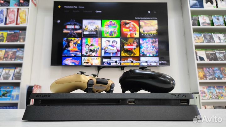 Sony PS4 Slim + 2 геймпада
