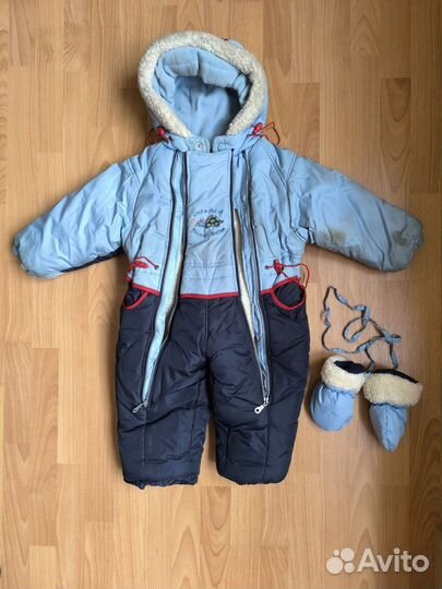 Зимний комбинезон для мальчика 86