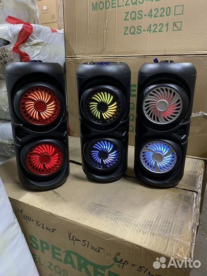 Портативная беспроводная блютуз колонка ZQS-4221