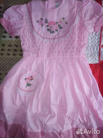 Платье для девочки новое.на 6-11лет.хлопок100