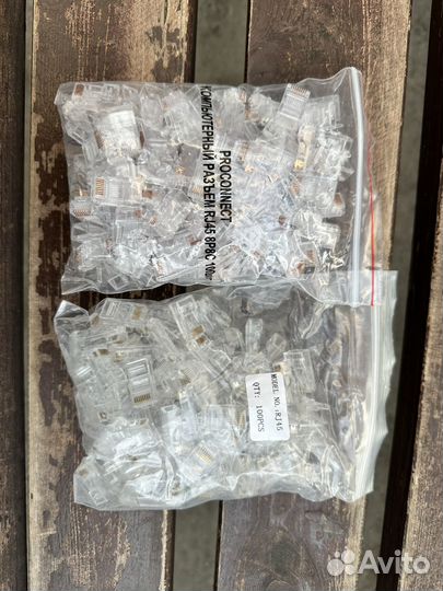 Коннекторы rj 45 от 100шт упаковка