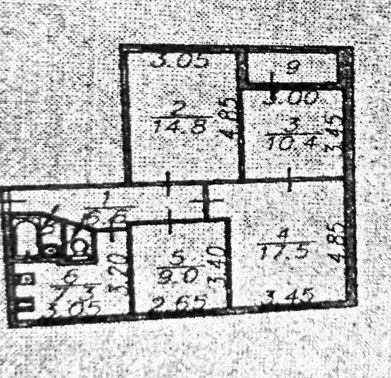 4-к. квартира, 68,6 м², 1/9 эт.