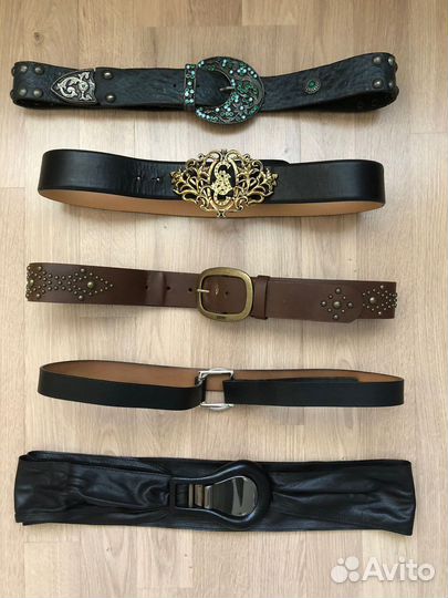 Ремни женские кожаные