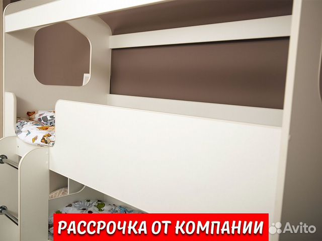 Детская двухъярусная кроватка Сказка